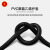 高晖（GAOHUI）橡套软电缆线YZ2*4平方中型橡皮电缆线 橡胶户外电源线国标100米