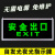 者也 夜光安全出口指示牌 无需电源应急疏散指示灯 悬挂式标示牌停电自发光逃生通道 自发光【双面安全出口】