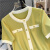 皮尔卡丹小香风针织短袖t恤女2024夏季新款薄款小衫冰丝宽松显瘦百搭上衣 绿色 M 建议(80100斤