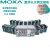MOXA摩莎以太网工业交换机PoE非网管型5/8口多层百兆千兆企业网管 EDS-108 非网管型 8口百兆