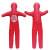 百舸 安防用防身锻炼假人消防演练假人形沙袋红色k011款高175cm重50kg