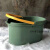 适配加厚塑料桶挤胶棉桶宽口地拖桶手提长方形拖布桶 升级加高加厚款-撞色绿