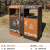 户外垃圾桶不锈钢公共场合果皮箱大号分类环卫室外小区公园垃圾箱 钛金桶
