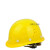 安全帽工地国标加厚abs建筑工程施工电工劳保领导头盔男印字透气 小V型黄色