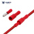 奎神电力（KUICC）PVC子弹头对接冷压端子连接器公母电线对接头 红色0.5-1.5平方 50套