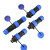 南立防水免焊接航空插头插座公母对接头室外ip68工业接头快速电线端子 对接款二芯