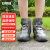 安赛瑞 防雨鞋套 双层鞋底 耐磨防滑靴套 茶黑 2XL 适合43-45 3G00398