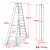 稳耐WERNER稳耐梯子铝合金人字梯工业家用梯铝合金双侧人字梯 T3512AS 铝合金双侧人字梯3.7米 承重136kg（3.7M及以上承重102kg