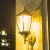龙代（longdai）太阳能壁灯 酒店旅馆走廊LED墙壁灯别墅楼道庭院5W装饰灯LX 黑色接电款 23*45CM（配光源）