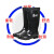 盾守 劳保橡胶雨鞋防水鞋防滑耐磨雨靴  801双色高筒雨鞋 46码 单位：双
