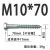 M6M8M10M12外六角自攻螺丝木螺丝钉粗牙自攻丝螺钉加长自攻螺丝 M1070 10根