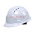 曼睩（manlu）AS-23三筋白色 ABS三筋透气款头盔建筑施工防护安全帽可印字MLA-01