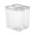 适用3D打印机耗材干燥箱1KG料盘双层密封圈收纳盒4L米桶密b 4L密封罐白色 2个