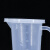 冰禹 BYA-485 带盖塑料量杯刻度烧杯测量计量杯 500+1000+2000+3500+5000m套装