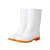 钢米 雨鞋男士水鞋雨靴防滑防水水靴 中筒单层 (单位：双) 37 白色
