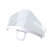京京 A701PET塑料卫生口罩 双面防雾透明口罩口屏 701白一只