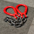 普霖乐 起重链条索具双强力环吊链双环锰钢链条双头吊环吊索具兜底捆绑链 3吨*1米（双梨型环） 