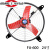 圆形排气扇工业排气扇强力通风换气扇220V养殖场排风扇大功率 FA-60024寸圆网