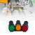 LED电源运行指示信号灯/220/24/12/380V电箱小型红绿16MM 36v 红开孔16