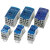 森扬（SNAYN）UKK-80A（蓝色）单极分线盒大电流一进多出分支线接线端子导轨式可拼接分线器10个