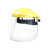 御舵 防护面屏头戴式 防渣 防飞溅 透明面屏+黄色帽顶