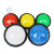 定制游戏机按钮 60mm凸面大圆带灯按键拍拍乐 游戏机配件大圆按钮开关 绿色+支架