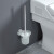 高磁304不锈钢马桶刷卫生间挂壁式厕所刷套装清洁刷无死角长柄连底座