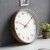 北欧钟表实木挂钟客厅简约时钟钟饰现代时尚创意个性WT.的 浅色 有秒针 12英寸