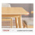 中伟实木餐桌椅组合家用北欧小户型吃饭桌子简约长方形食堂餐桌椅餐厅单桌子140*80*76cm