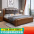 麟巢2024新款实木床1.5米简约中式1.8米双人床主卧 床+2个床头柜 1800mm*2000mm(结构联系客服)