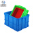 米奇特工 塑料周转箱 仓储物流箱工具零件整理盒物料收纳盒 外尺寸410*310*150 蓝色