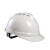 富兴 V型透气ABS安全帽 防砸透气建筑工地施工工程 可印字 白色  V型透气旋钮式