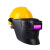 东部工品 高空焊工防护电焊安全帽头戴式自动变光焊工面罩全自动焊帽 安全帽款高空不变光面罩