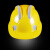 聚昊ABS加强反光安全帽工地施工领导防护头盔电力电工帽夜间劳保帽可印字-黄色（加强三筋反光款）
