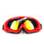 喷漆眼镜骑行喷漆玻璃钢化防护眼镜工业飞溅透明打磨全封X300黑框透明镜片 X500红色框 炫彩镜片