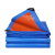 纳仕德 JXA0119 塑料篷布防水布 加厚耐磨防雨布 蓝桔遮阳保暖防风蓬布 pe材质2*6m
