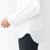 无印良品 MUJI 女式 棉水洗平纹 立领衬衫 BCB36C2A 白色 L