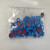 CNW VEAP-5397-09B-100 蓝色开孔螺纹盖(含红色PTFE/白色硅胶隔垫、预开口) 9mm 100个/袋