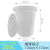 圆形大号加厚塑料大水桶储水带盖胶桶商用特大容量环卫垃圾桶 白色200L有盖 加厚