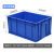 收纳盒餐馆配送带盖塑料水产箱养龟物料餐具箱不含税运 2#餐具箱盖 蓝色