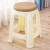 塑料凳子简约客厅熟胶加厚圆凳浴室防滑高板凳经济型餐桌椅子 西瓜绿大号2020款