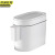京洲实邦 14L高配单桶简约白 轻奢客厅厨房夹缝圾垃圾桶带盖小窄筒JZSB-1112
