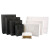 稳斯坦 WST3008 包装袋 （5个）牛皮纸手提袋 白卡纸袋 商务礼品袋 黑卡横排24*17+10