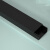 京斯坦 PVC软质线槽地线槽防踩自粘式方便线槽神器隐形装饰遮缝美观 D20黑色5m