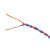 起帆(QIFAN)电线电缆 RVS2*0.5平方双绞线 国标电源花线 铜芯软线 红蓝 100米