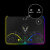 Alienware外星人RGB幻彩发光游戏鼠标键盘桌垫15W无线快充滑鼠垫 黑色 255x355mm;5mm