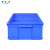 添亦 分格周转箱塑料零件盒子收纳塑料整理储物箱 蓝色3格箱350*200*85mm