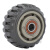 ONEVAN风火轮聚氨酯脚轮 耐磨轻音重型工业轮子 4寸单轮1个 灰色