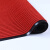 豫之韵PVC双条纹地毯 酒店防滑垫吸水脚垫楼梯走廊餐厅地垫商用塑料 大红1.8米宽1米长