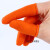 定制手指套护指防护耐磨加厚防滑硅胶橡胶受伤护甲手指头套保护指甲套 加厚橙色XL特大号(100个装)